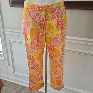 Lilly Pulitzer Orange and Pink Floral Top